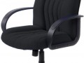 Стаффорд кресло (Ткань, мебельная, ТК-1 (черный), ТГ, PL 680 PL-1, ролик ст.)